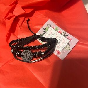 Black Braided Women's Bracelet